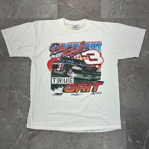 Vintage Dale Earnhardt Graphic Tee Mens XL True Grit Nascar Chevy Goodwrench